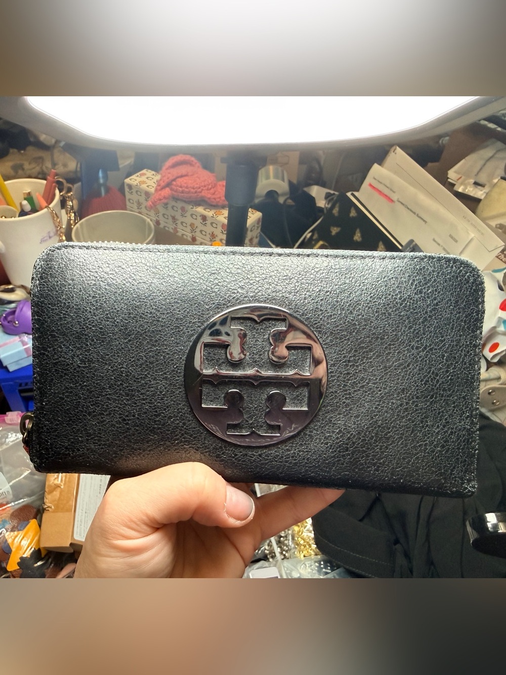 Tory Burch Logo Plaque Continental Wallet